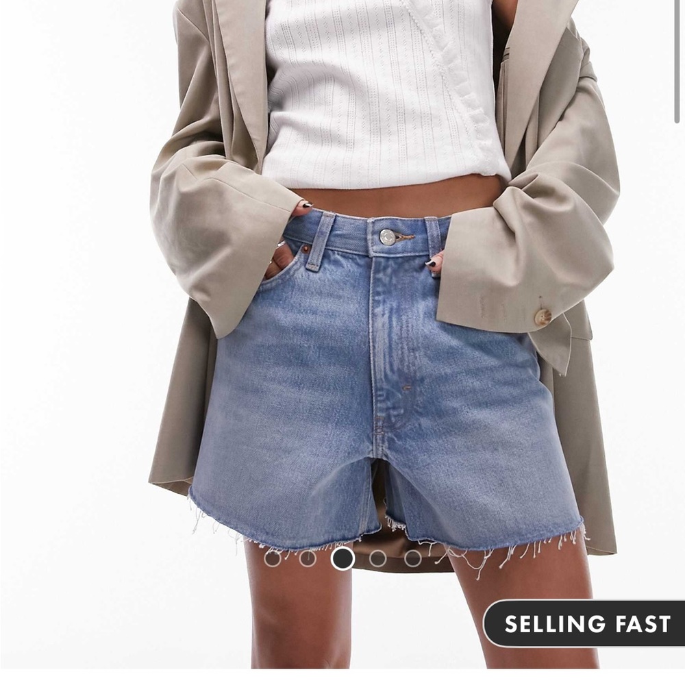 NWT Topshop denim mom shorts